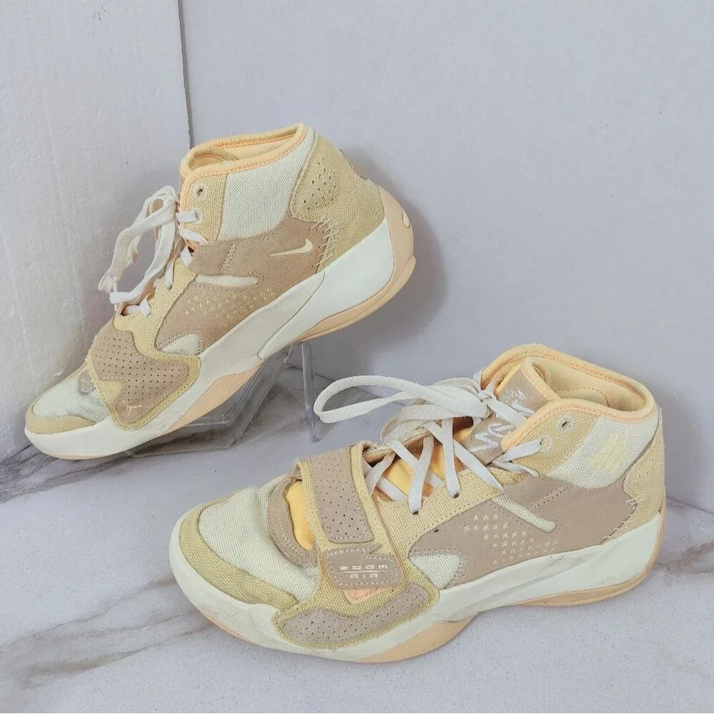 Nike Men's Air Jordan Zion 2 SE Full Moon Celestial Topaz Gold Sneakers, 10
